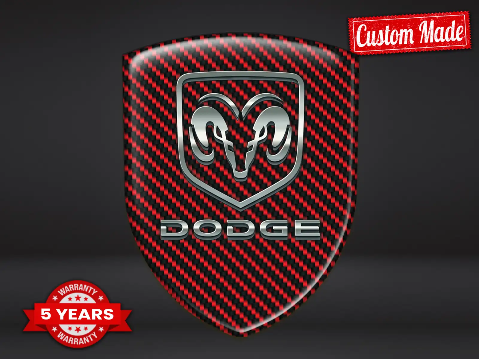 Dodge Logos Silicona Auto Estilosos Máximo Pro Duradero